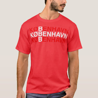 COPENHAGEN Deense vlag 2 T-shirt
