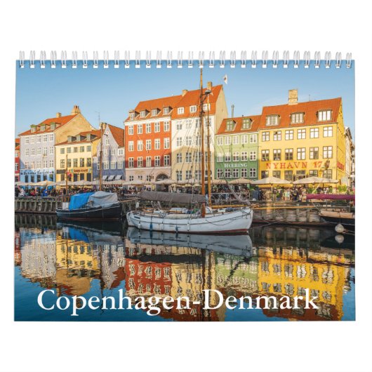 Copenhagen-Denmark Calendar Kalender (Hoes)