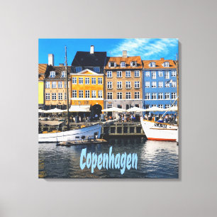 Copenhagen Denmark Capital Homes Nyhavn Canvas Afdruk