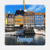 Copenhagen Denmark Capital Homes Nyhavn Keramisch Ornament (Voorkant)
