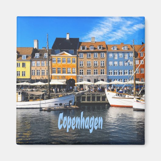 Copenhagen Denmark Capital Homes Nyhavn Magneet (Voorkant)