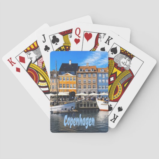 Copenhagen Denmark Capital Homes Nyhavn Pokerkaarten (Achterkant)