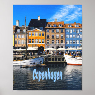 Copenhagen Denmark Capital Homes Nyhavn Poster