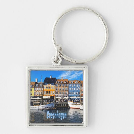 Copenhagen Denmark Capital Homes Nyhavn Sleutelhanger (Voorkant)
