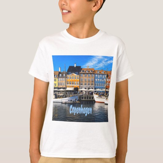 Copenhagen Denmark Capital Homes Nyhavn T-shirt (Voorkant)