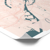 Copenhagen Denmark Pink and Blue Cute Script Poster (Hoek)