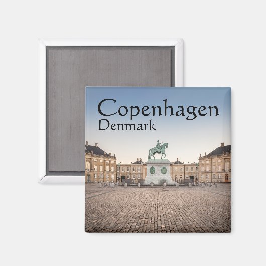 Copenhagen Denmark Souvenir Magneet (Voorkant / Achterkant)