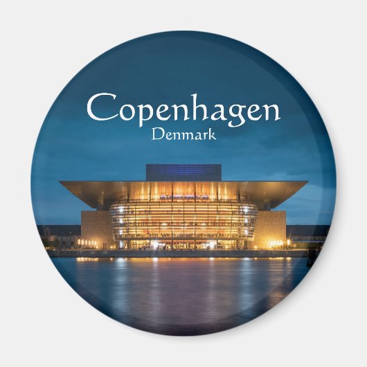Copenhagen Denmark Souvenir Magneet (Voorkant)