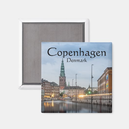 Copenhagen Denmark Souvenir Magneet (Voorkant / Achterkant)