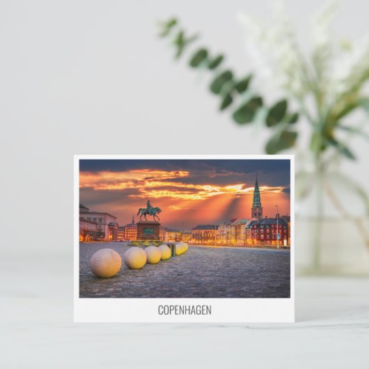 Copenhagen, Denmark travel postcard Feestdagenkaart (Staand voorkant)