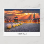 Copenhagen, Denmark travel postcard Feestdagenkaart (Voorkant)