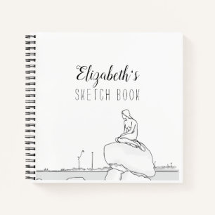 Copenhagen Mermaid Sketch Book Notitieboek