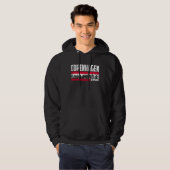 Copenhagen Skyline Denmark Tourist Vacation Hoodie (Voorkant volledig)
