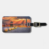 Copenhagen Sunrise Nyhavn, Denemarken Bagagelabel (Voorkant horizontaal)