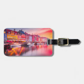 Copenhagen Sunrise Nyhavn, Denemarken Bagagelabel (Voorkant horizontaal)