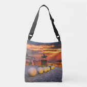 Copenhagen Sunrise Nyhavn, Denemarken Crossbody Tas (Voorkant)