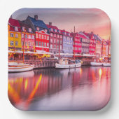 Copenhagen Sunrise Nyhavn, Denemarken Papieren Bordje (Voorkant)