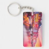 Copenhagen Sunrise Nyhavn, Denemarken Sleutelhanger (Voorkant)