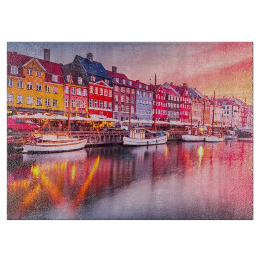 Copenhagen Sunrise Nyhavn, Denemarken Snijplank (Voorkant)