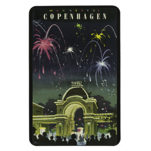 Copenhagen Vintage Travel magnet Magneet