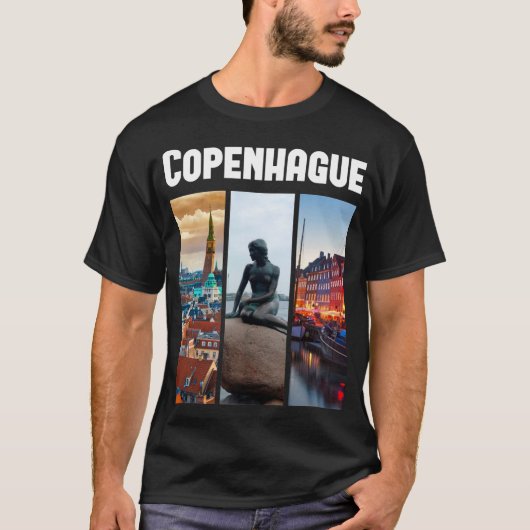 Copenhague,Dinamarca T-shirt (Voorkant)
