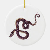 Coperhead Snake Scary Reptile Serpent Keramisch Ornament (Achterkant)
