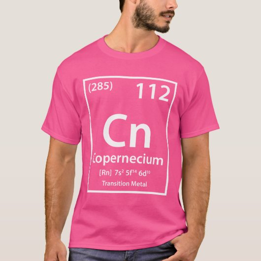 Copernecium-element (wit) t-shirt (Voorkant)