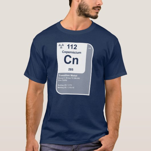 Copernicium (Cn) T-shirt (Voorkant)