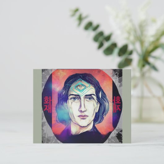 Copernicus a Fire Elf High Weirdness Briefkaart (Staand voorkant)