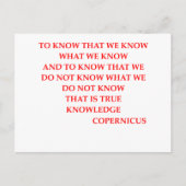 COPERNICUS-citaat Briefkaart (Voorkant)