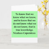 Copernicus citaat kaart (Gele Bloem)
