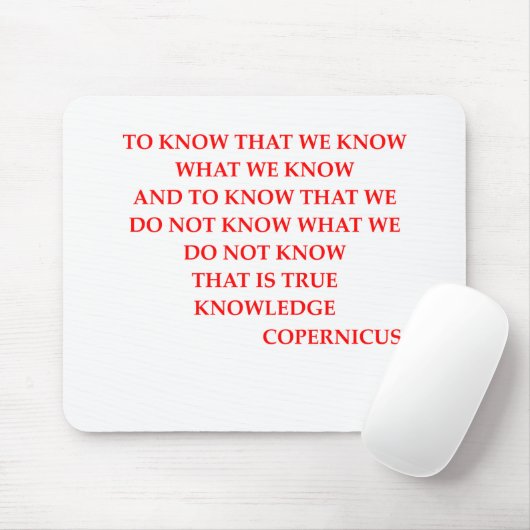 COPERNICUS-citaat Muismat (Met muis)