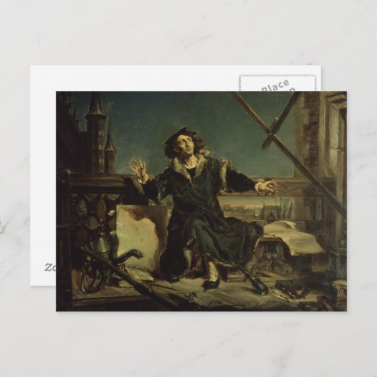 Copernicus in de toren van Frombork Briefkaart (Voorkant / Achterkant)