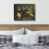 Copernicus in de toren van Frombork Canvas Afdruk (Insitu (Slaapkamer))