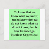 copernicuscitaat briefkaart (Voorkant)