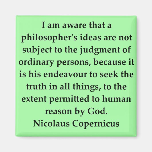 copernicuscitaat magneet (Voorkant)