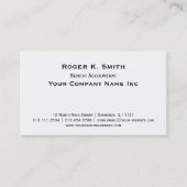 Coperplate Klassieke eenvoud is elegant Visitekaartje (Voorkant)