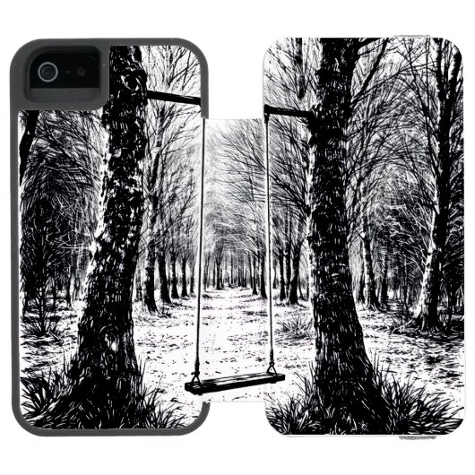 Copertina per telefono elegante con paesaggi natur incipio iPhone portemonnee hoesje (Agenda Open)