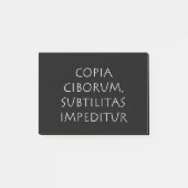 Copia ciborum subtilitas impeditur post-it® notes (Voorkant)