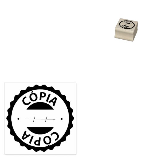 Cópia, Portugese rubberen stempel (Gestempeld)