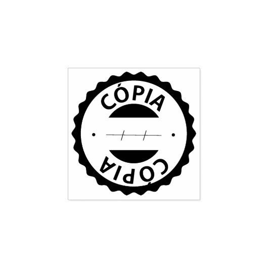 Cópia, Portugese rubberen stempel (Afrduk)