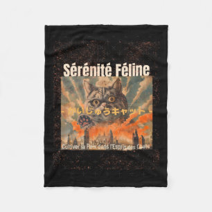 Copie de Copie de Meow Wellness S Sticker Fleece Deken