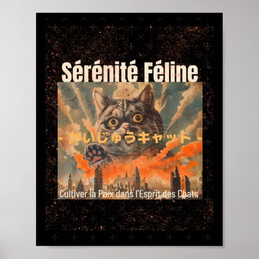 Copie de Copie de Meow Wellness S Sticker Poster (Voorkant)