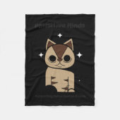 Copie de Meow Wellness S Sticker Fleece Deken (Voorkant)