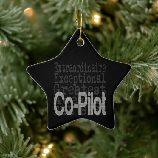 Copiloot-extraordinaire Keramisch Ornament (Boom)