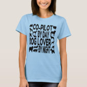copiloot van het hondenliefhebber t-shirt (Voorkant)