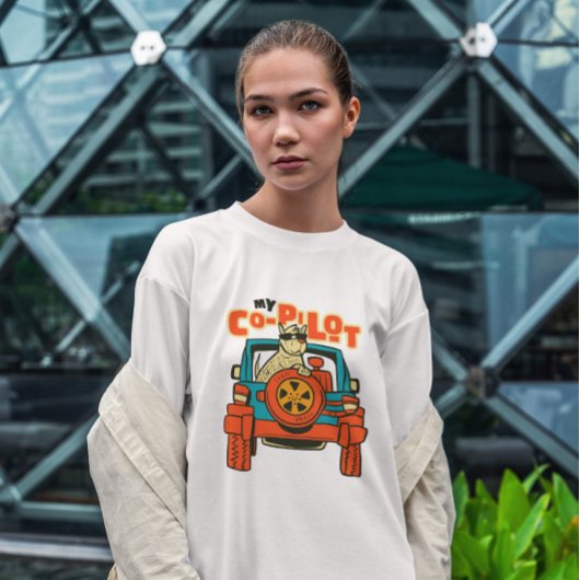 Copilot Dog in auto T-shirt