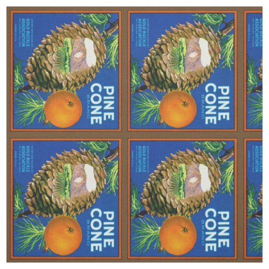 CoPine Cone-Sinaasappels Stof (Swatch)