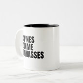 Copine Femme Copines Tweekleurige Koffiemok (Voorkant links)