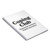Coping Club – Spiral Notitieboek / Tijdschrift (Rechterzijde)
